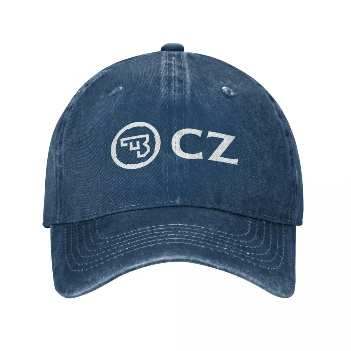 White CZ Guns Logo Unisex Baseball Caps