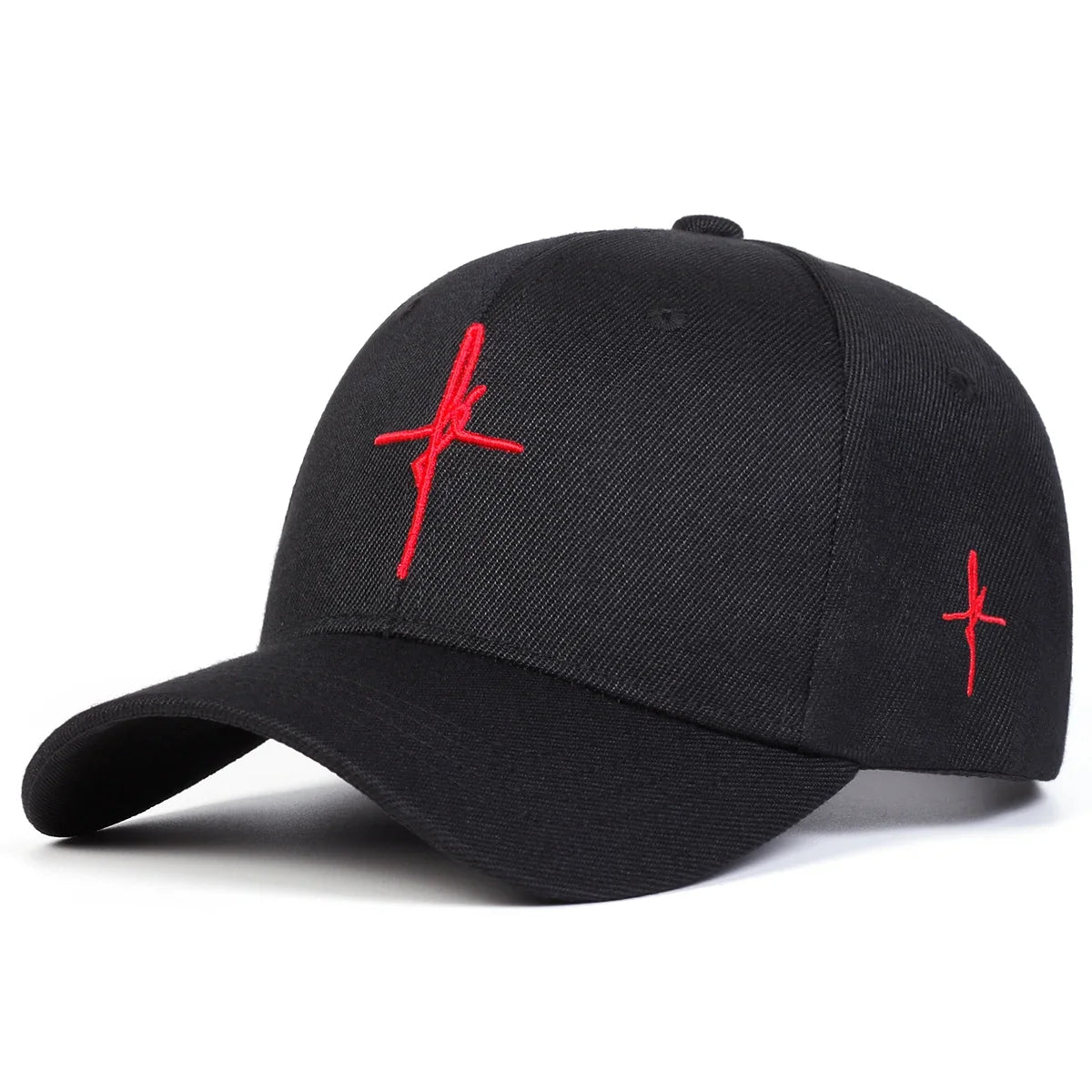 Unisex Personality Cross Embroidery Baseball Caps