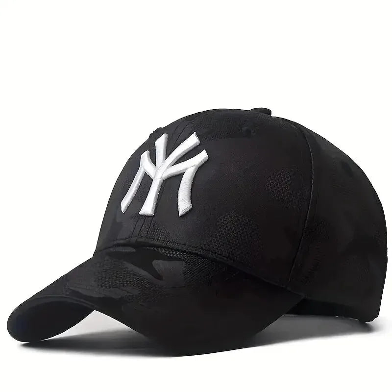Unisex Letter Embroidery Camouflage Baseball Caps