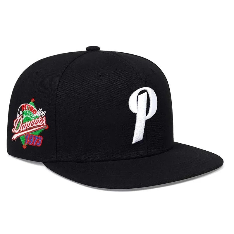 Unisex P Letter Embroidery Hip hop Hats