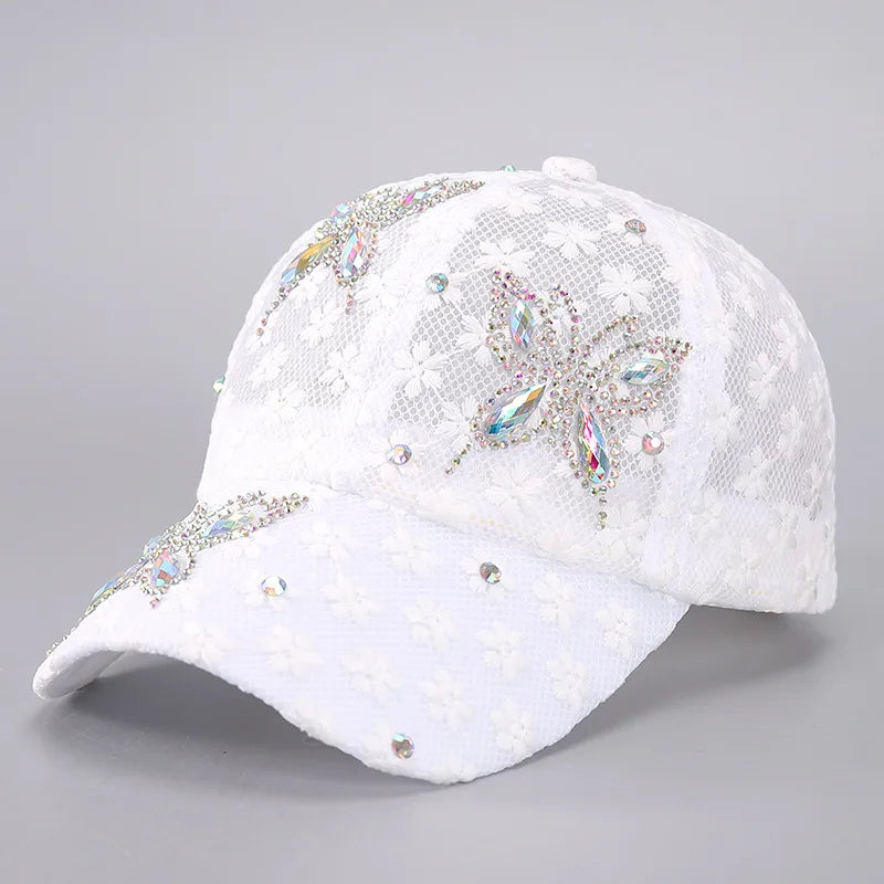 Summer Lace Flowers Baseball Caps