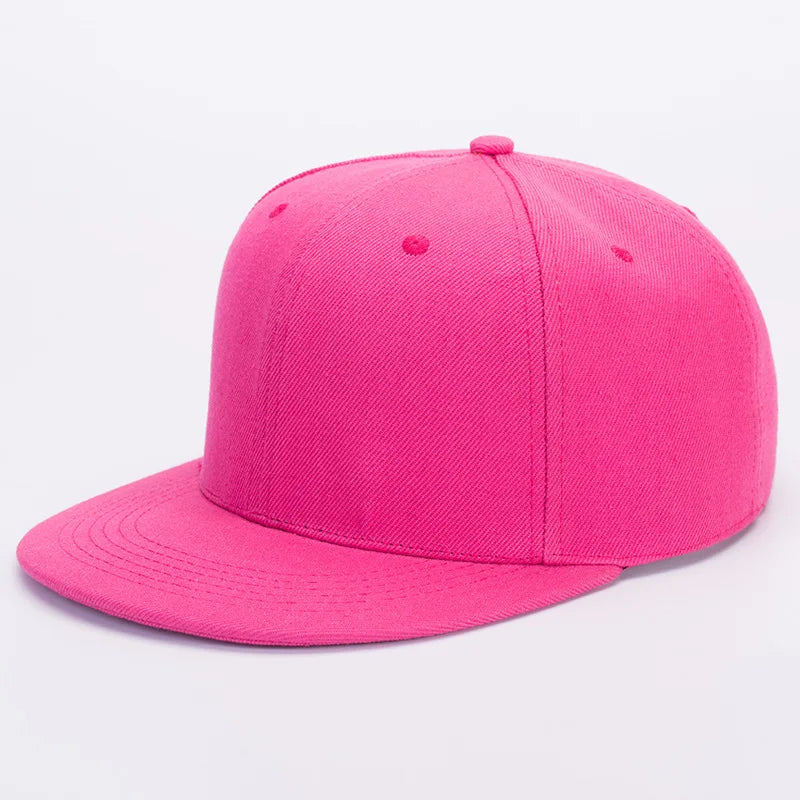 Unisex Flat Brim Snapback Hat For Men Women