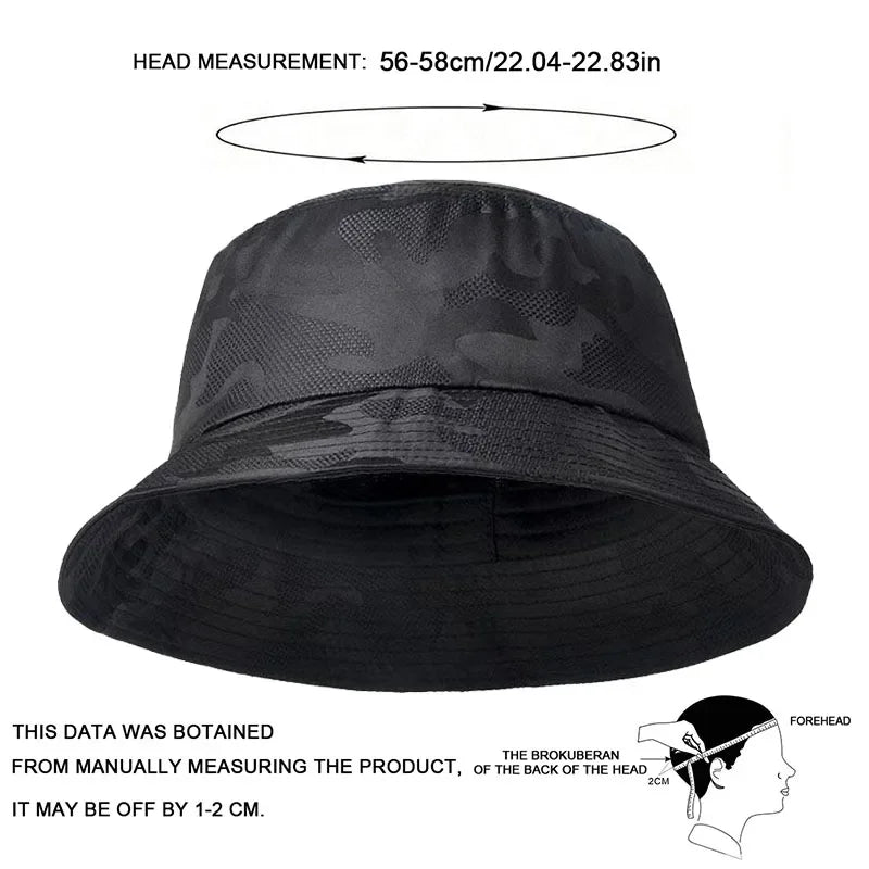 Unisex Camouflage Ventilate Bucket Hats