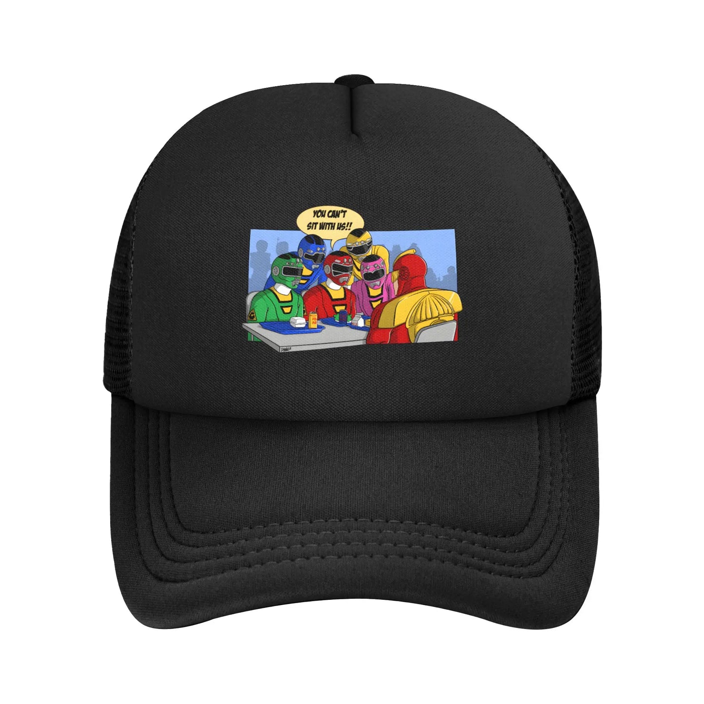 Adult Power Rangers Trucker Hat Curved Mesh Baseball Cap