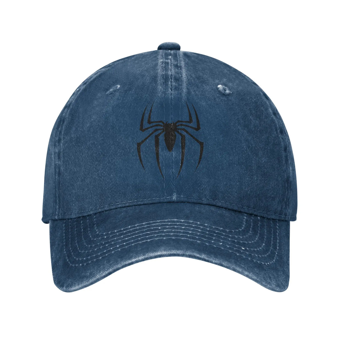 Spider Baseball Caps Casual Distressed Washed