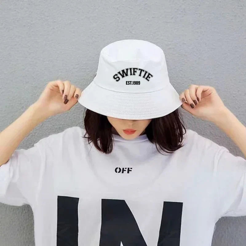Bucket Hat Print 1989 Summer Cotton Sun Beach Hat