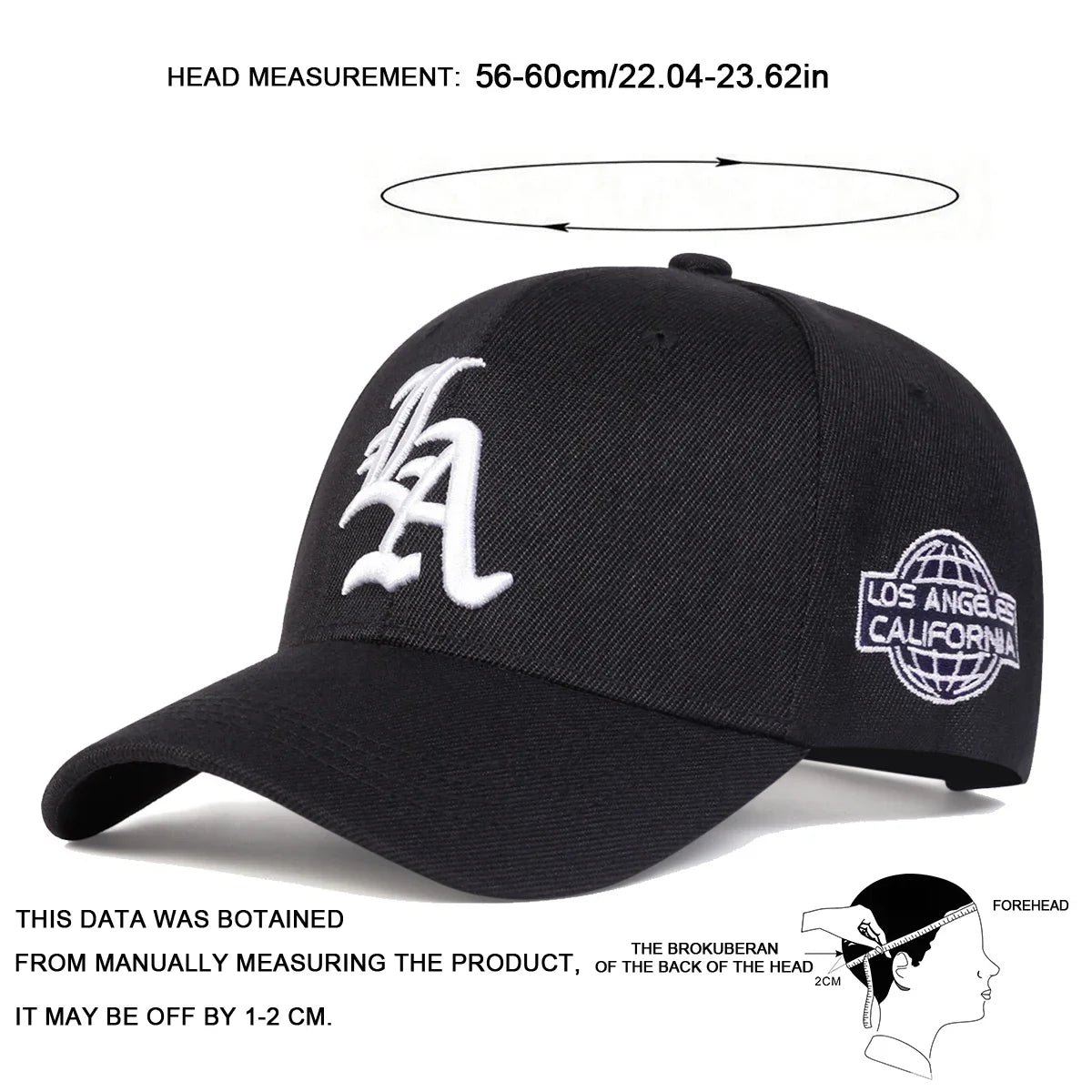 Unisex Personality Letter Embroidery Baseball Caps