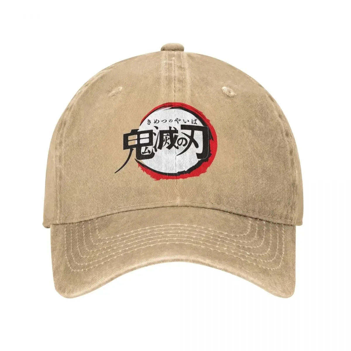 Demon Slayer Anime Baseball Caps Fashion Distressed Washed Cap Men Women