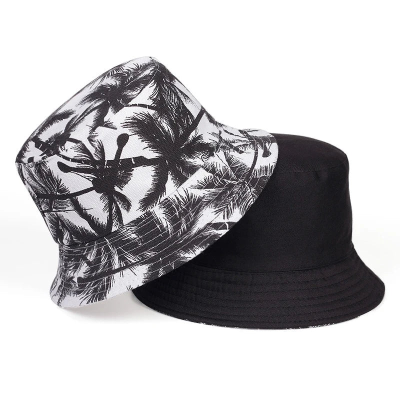 Unisex Double Sided Wearable Leaf Print Personality
