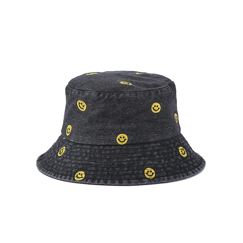 Denim Bucket hat Unisex Bucket Hat Aesthetic Fishing Hat for Men Women Teens