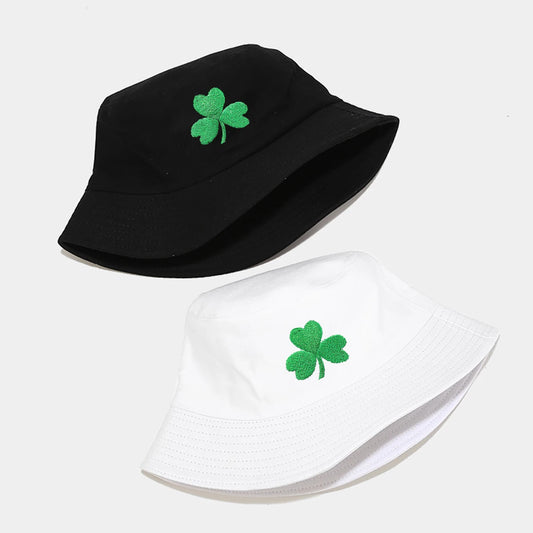 “Shamrock” Fashionable Embroidered Fashionable Fisherman Hat Bucket Hats For Men Women