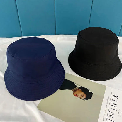 Cotton Solid Double Sided Bucket Hat
