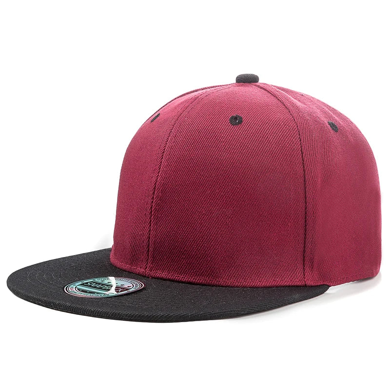 Unisex Cap Plain Snapback Hat High Quality Adult Hip Hop