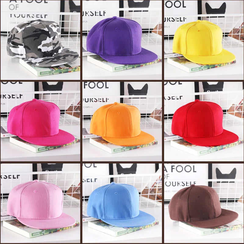 Solid Hip Hop Cap For Men Snapback Hat