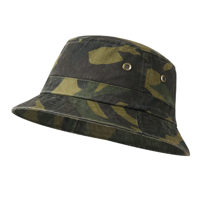 BOTVELA Cotton Twill Bucket Hats Unisex Short Brim