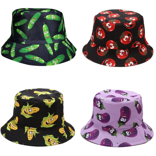 Wholesale Bucket Hat Various Vegetable Pattern