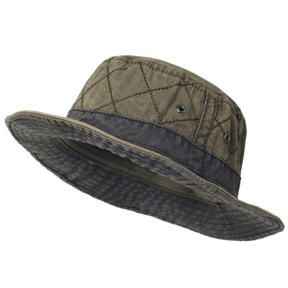 Summer Bucket Hats for Men Women Washed Cotton Panama