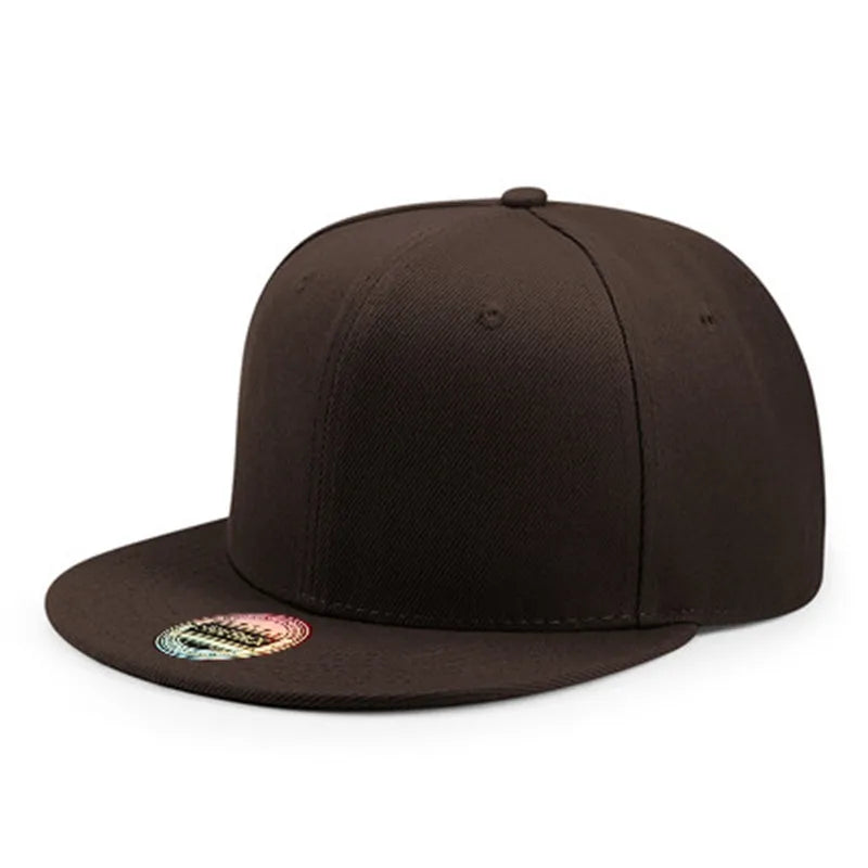 Unisex Cap Plain Snapback Hat High Quality Adult Hip Hop