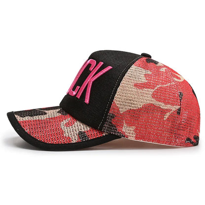 Baseball Caps Linen Embroidery Letter Fashion Duck Tongue Yong Hat
