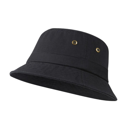 BOTVELA Cotton Twill Bucket Hats Unisex Short Brim Outdoor