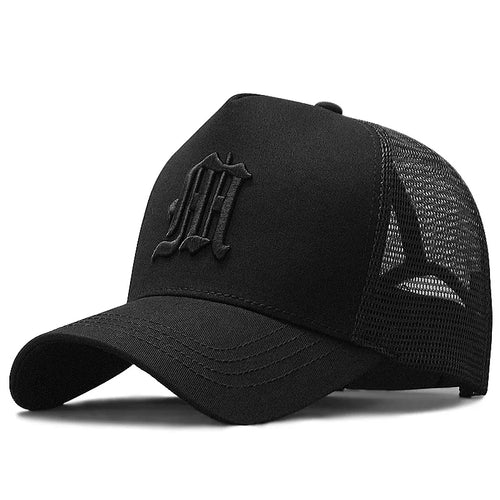 56-60CM 61-68cm Big Head Man Plus Size Baseball Cap Men Summer 100% Cotton Mesh Trucker Hat Male 3d Embroidery