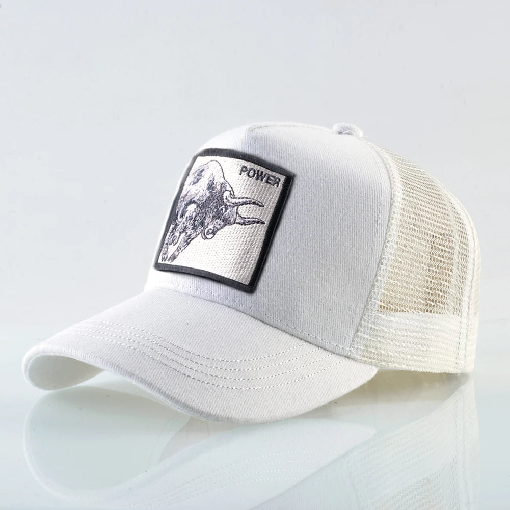 K Baseball Caps Men Snapback Hip Hop Baseball Cap With Embroidery Bull Patch Four