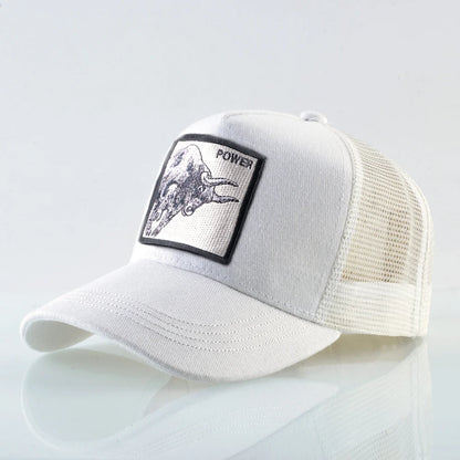 K Baseball Caps Men Snapback Hip Hop Baseball Cap With Embroidery Bull Patch Four