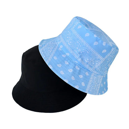 New Unisex Cotton Bucket Hat Men Women Cashew Flowers