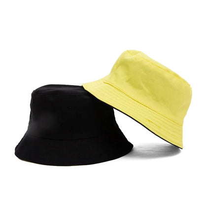 Cotton Solid Double Sided Bucket Hat
