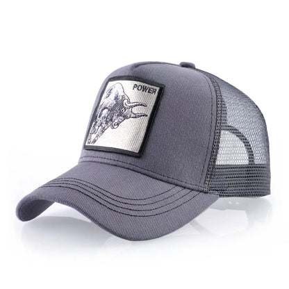 K Baseball Caps Men Snapback Hip Hop Baseball Cap With Embroidery Bull Patch Four