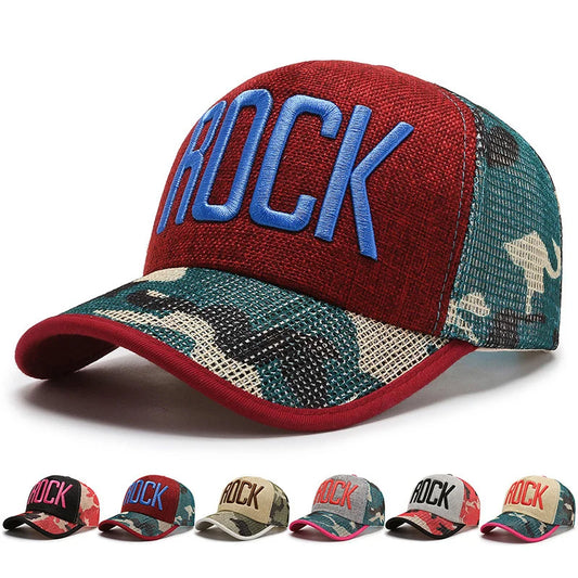 Baseball Caps Linen Embroidery Letter Fashion Duck Tongue Yong Hat