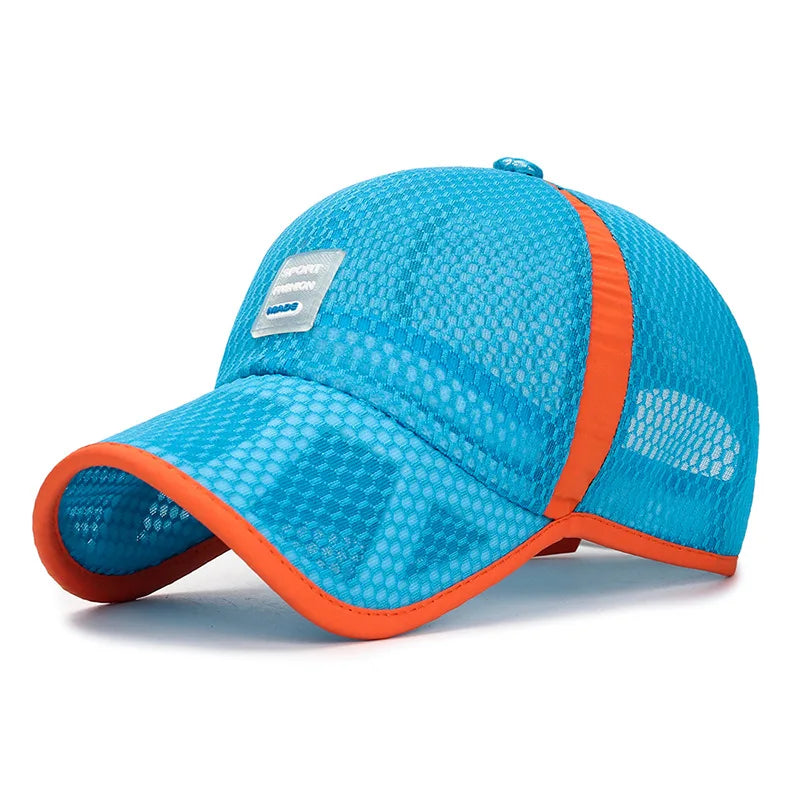 Adjustable Mesh Baseball Cap For Children Breathable Summer Sun Hat