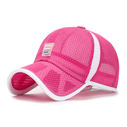 Adjustable Mesh Baseball Cap For Children Breathable Summer Sun Hat