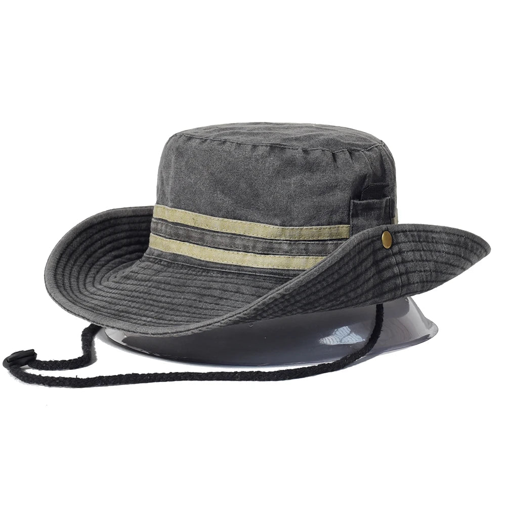 Fishing Hiking Sun Hat Men Women Boonie Hat Wide Brim Bucket Hat