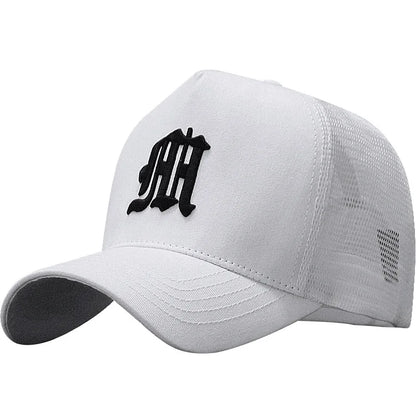 56-60CM 61-68cm Big Head Man Plus Size Baseball Cap Men Summer 100% Cotton Mesh Trucker Hat Male 3d Embroidery