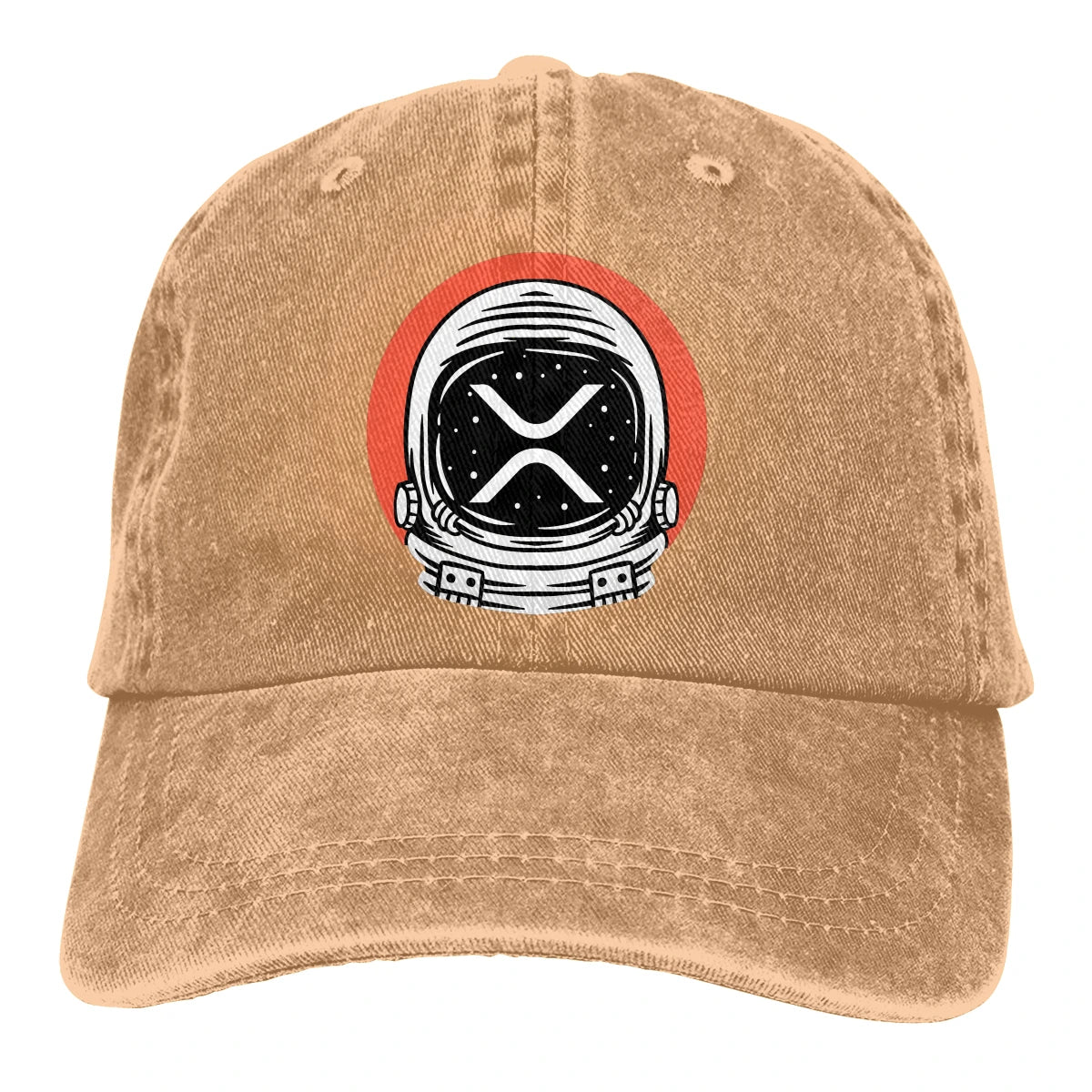 Baseball Cap Moon - To The MOON Washed Cotton