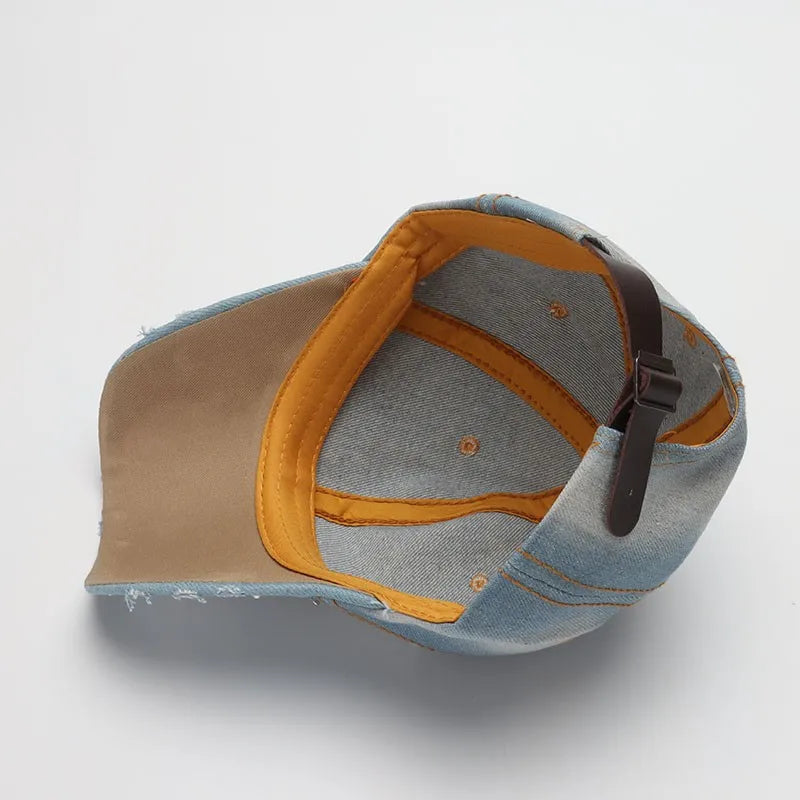 Denim Baseball Cap Summer Fall Sunshade Fashion Star Shinning Cap