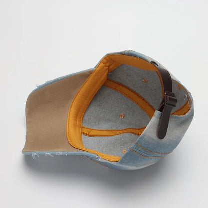 Denim Baseball Cap Summer Fall Sunshade Fashion Star Shinning Cap