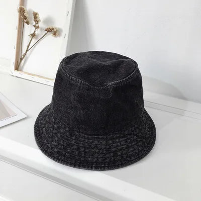 Foldable Fisherman Hat Women Summer Cotton Bucket Hat Men Women