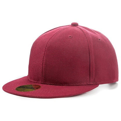 Unisex Cap Plain Snapback Hat High Quality Adult Hip Hop