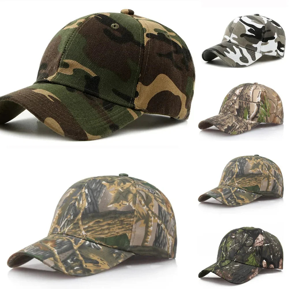 Unisex Camo Baseball Cap Camouflage Military Hat