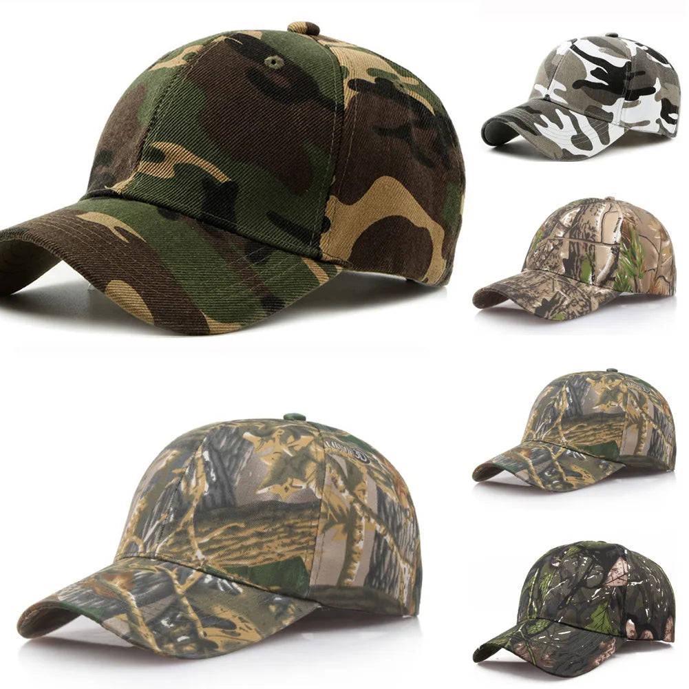 Unisex Camo Baseball Cap Camouflage Military Hat Adjustable Outdoor