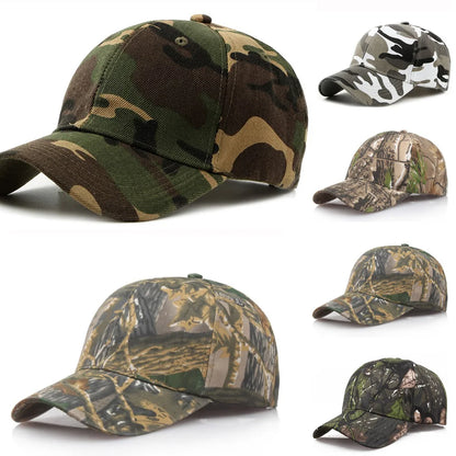 Unisex Camo Baseball Cap Camouflage Military Hat Adjustable Outdoor