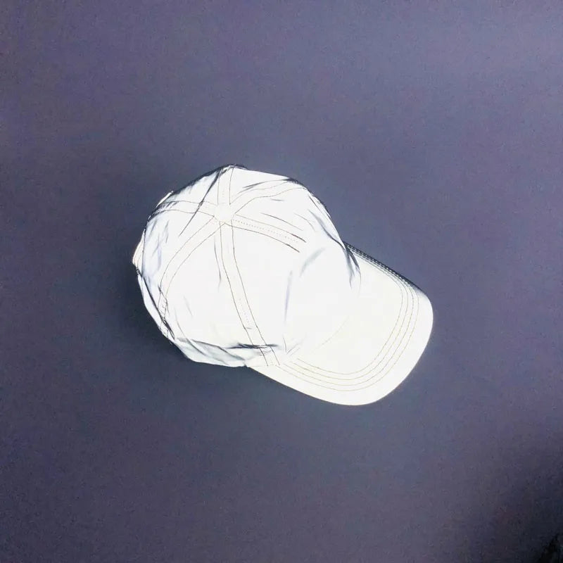 High Quality Lightweight Reflective Luminous Cap Men Baseball Cap