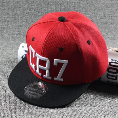 New Fashion Children Ronaldo Cr7 Neymar Njr  Hat Boys Girls Kids Messi Snapback Hats Hip Hop Caps Gorras