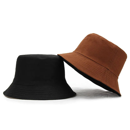 Cotton Solid Double Sided Bucket Hat