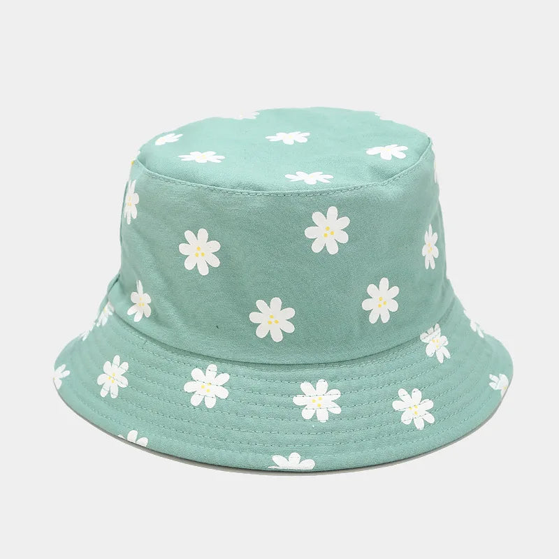 Seasons Cotton Flower Print Bucket Hat