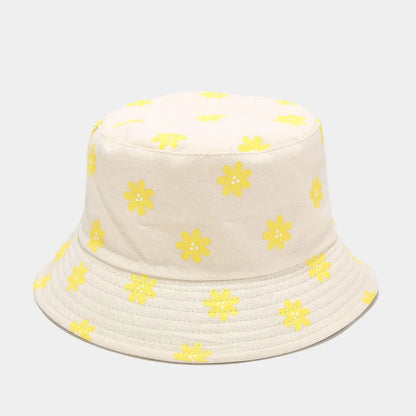 Seasons Cotton Flower Print Bucket Hat