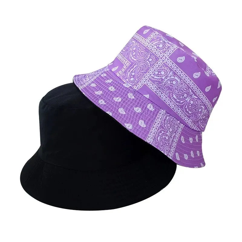 New Unisex Cotton Bucket Hat Men Women Cashew Flowers