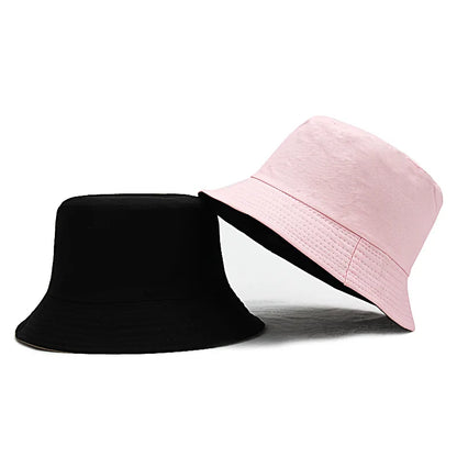 Cotton Solid Double Sided Bucket Hat